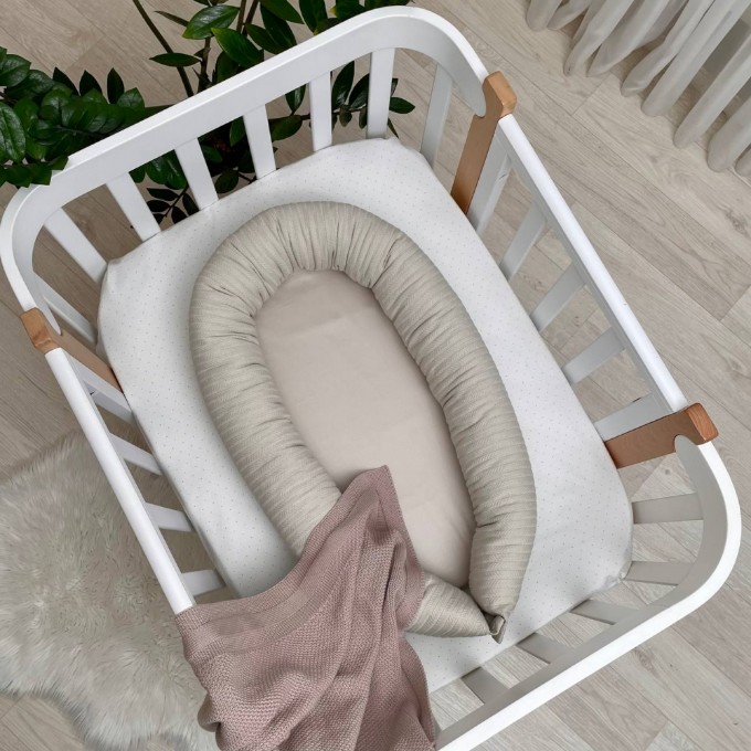 Protectie somn – Baby Nest Velvet bej